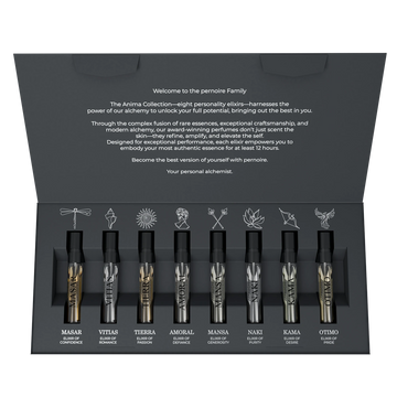 pernoire Anima Discovery Set – front view, eight fragrances